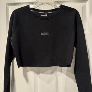 Alphalete Black Cropped Sweatshirt – XS
